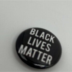 Black Lives Matter Button Round 1" Pinback Badge